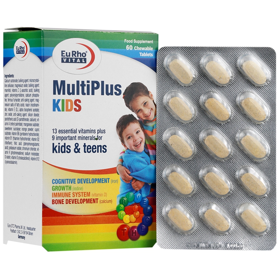 مولتی پلاس کیدز یوروویتال (60 عددی)
